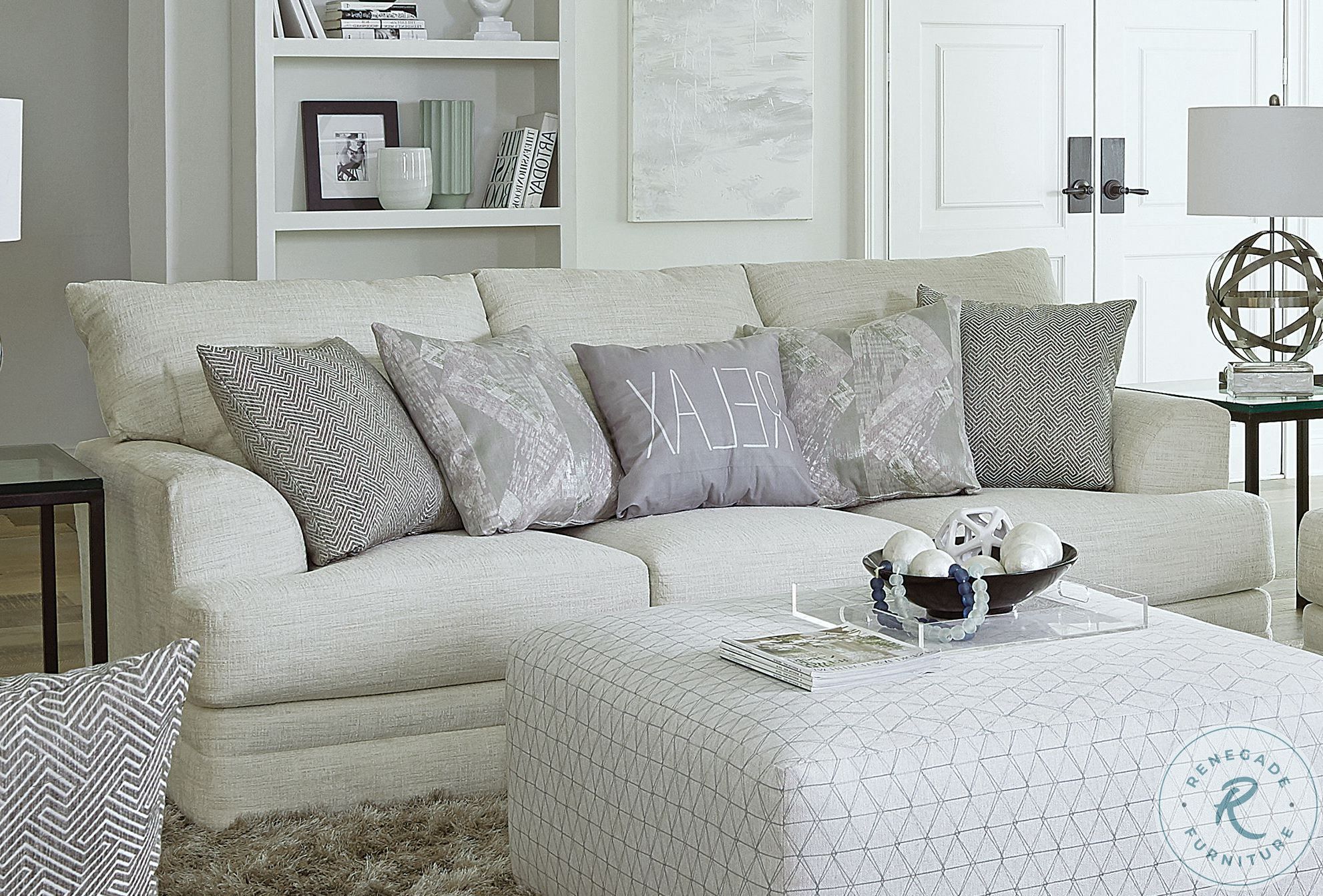 Zeller Cream 93" Sofa 4.47E+17