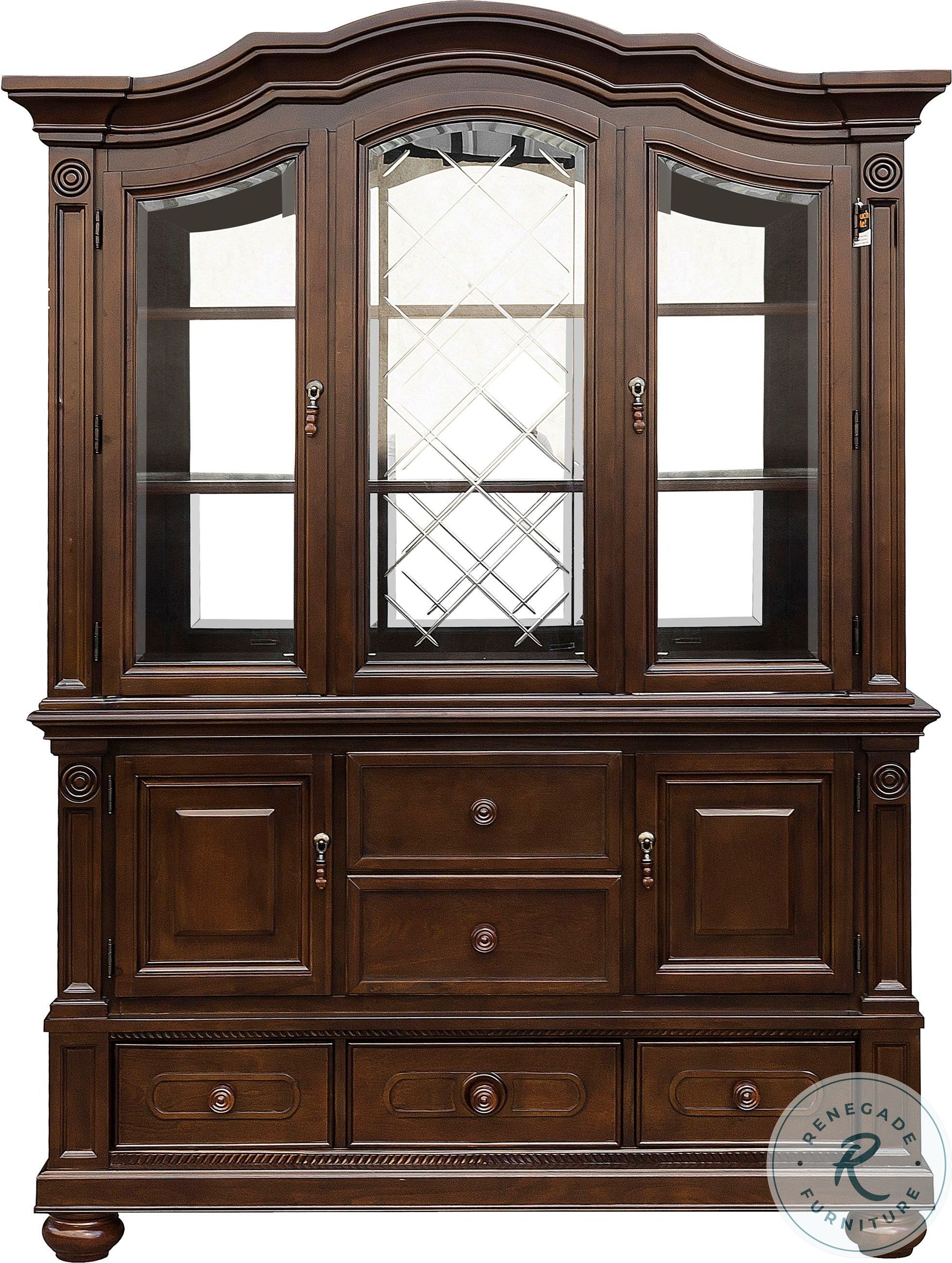 Lordsburg Brown Cherry Extendable Dining Room Set HomeGalleryStores