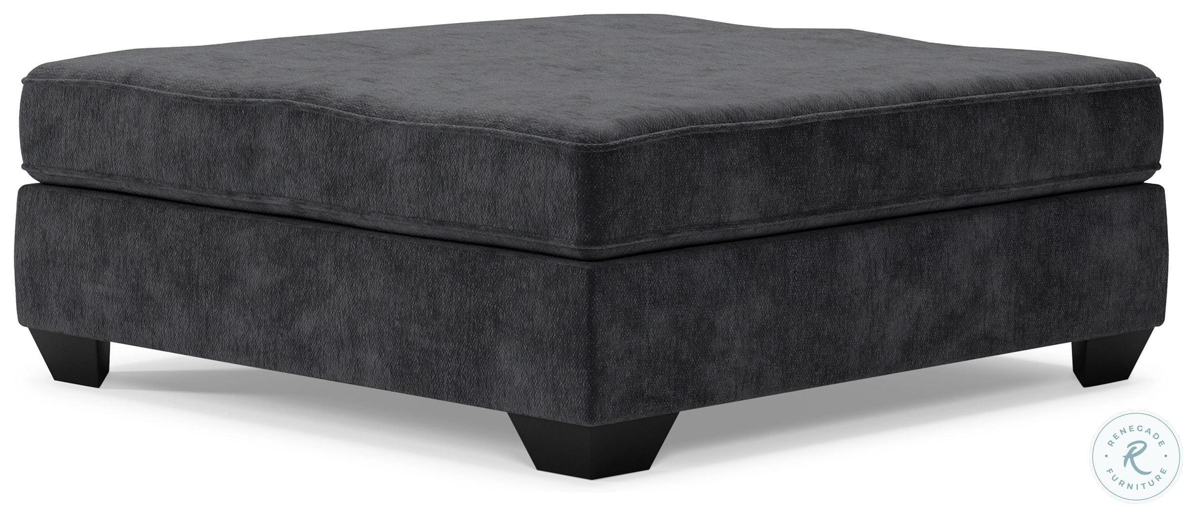 Rawcliffe Charcoal Oversized Accent Ottoman