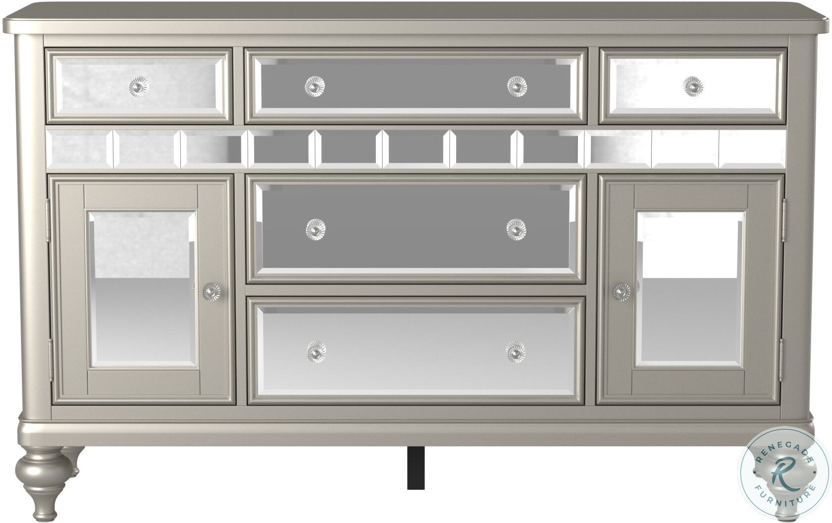 Orsina Silver Extendable Dining Room Set 5477N96