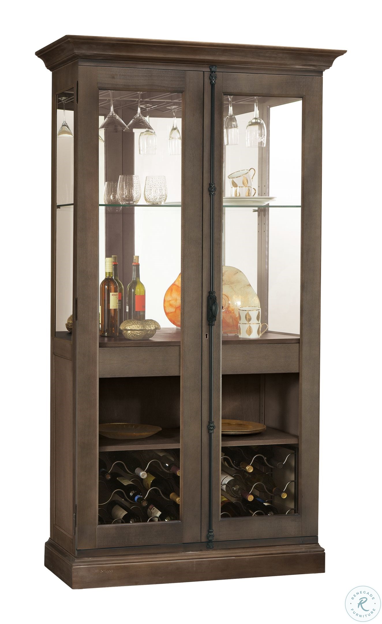 Brown Socialize Wine And Bar Cabinet