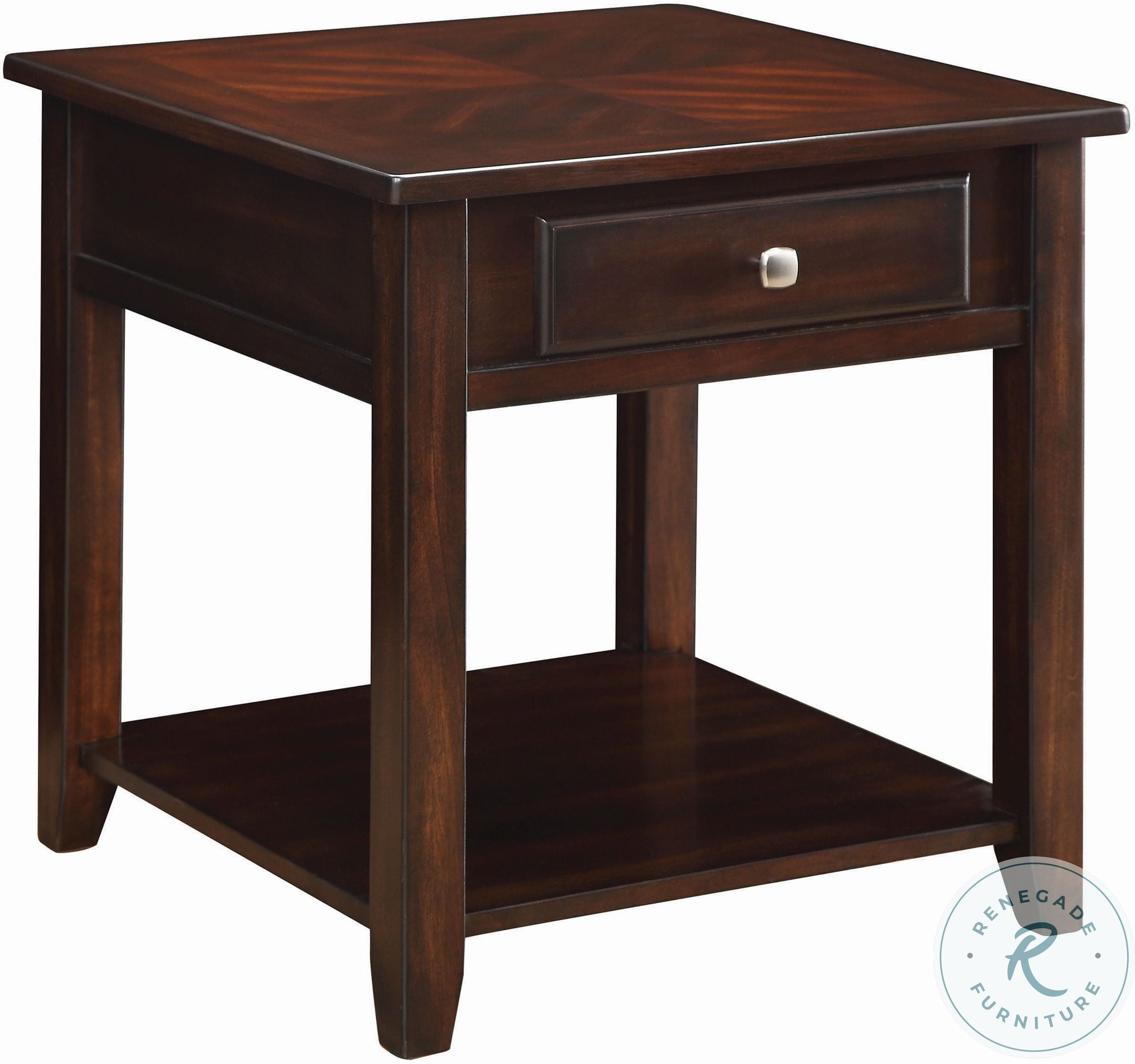 721038 Walnut Lift Top Occasional Table Set