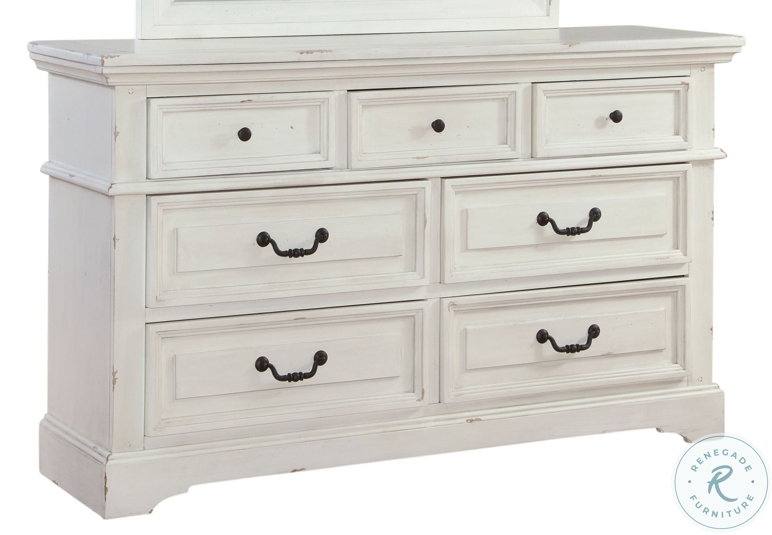 Stonebrook Distressed Antique White Dresser