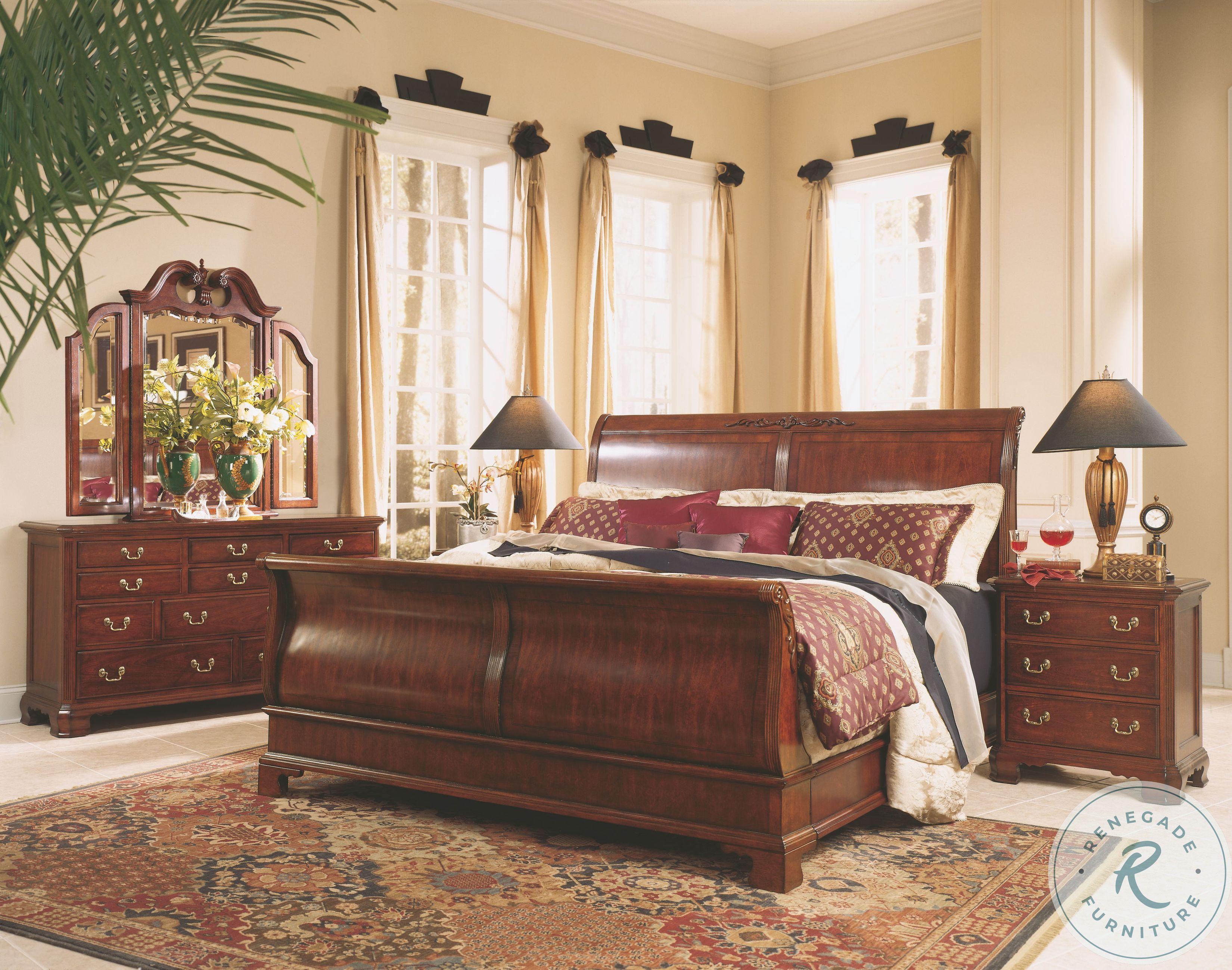 Cherry Grove Classic Antique Cherry Dressing Chest HomeGalleryStores