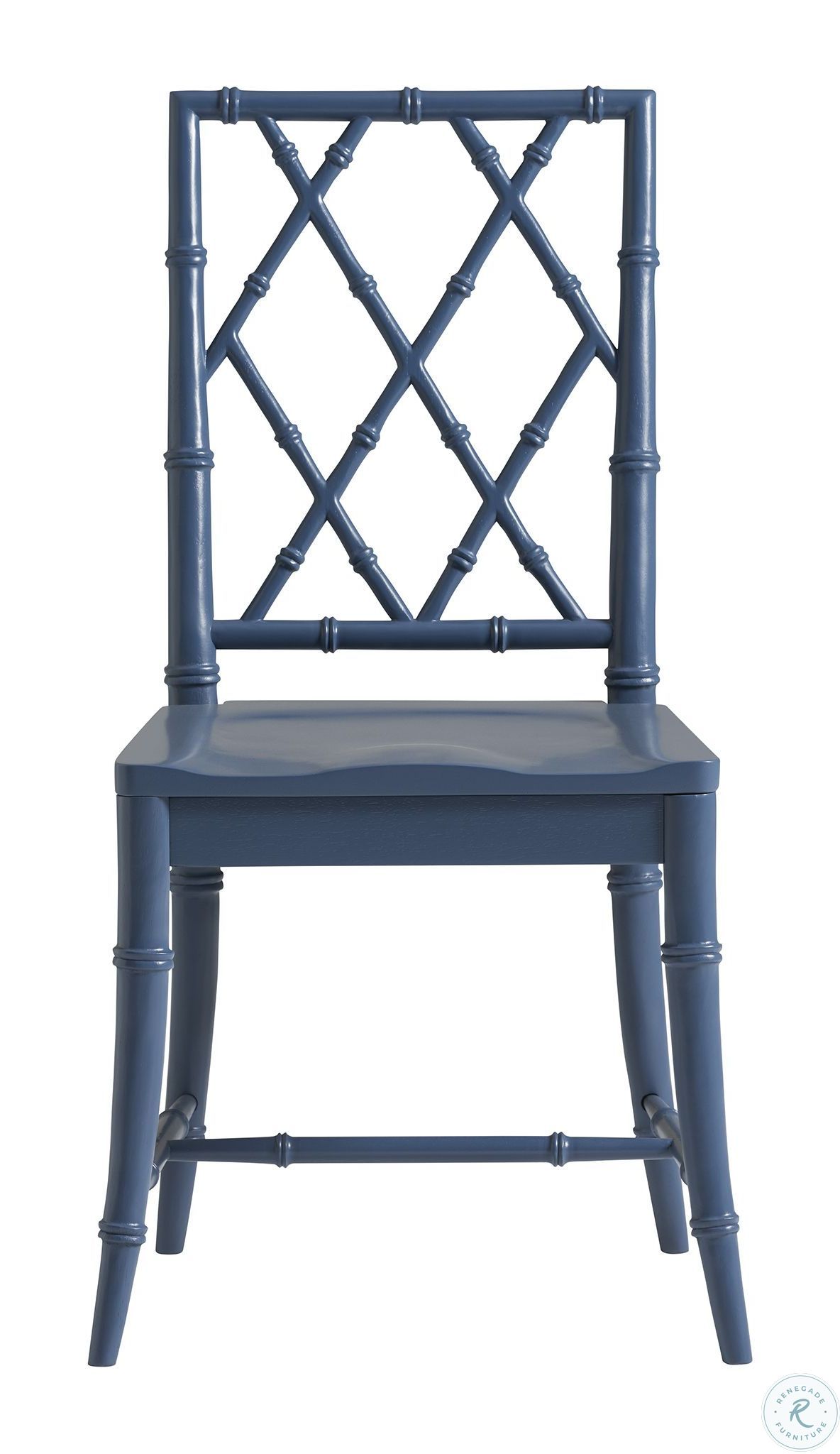 811B626PRTA Blue X Back Dining Chair Set Of 2 811B626PRTA