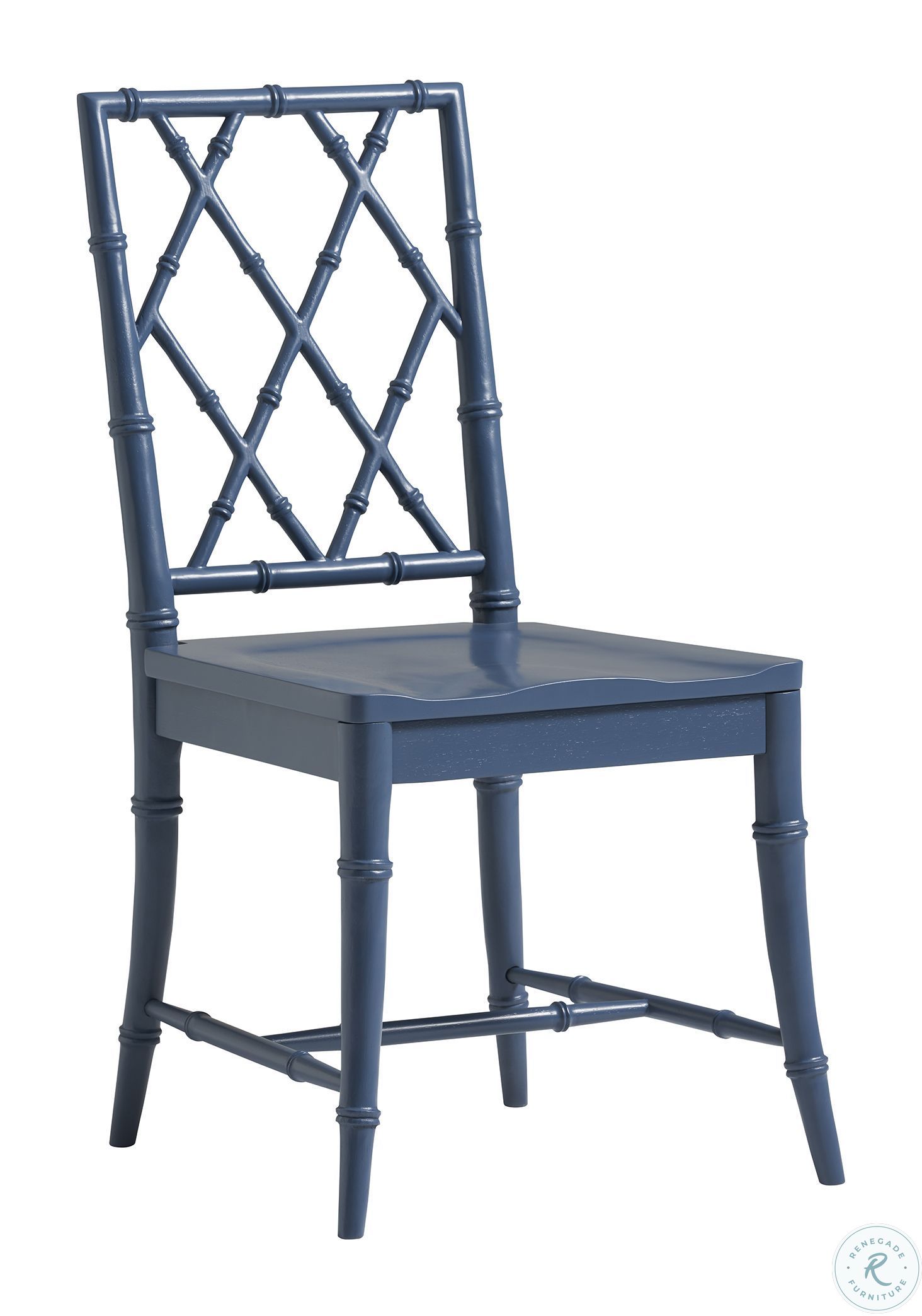 811B626PRTA Blue X Back Dining Chair Set Of 2
