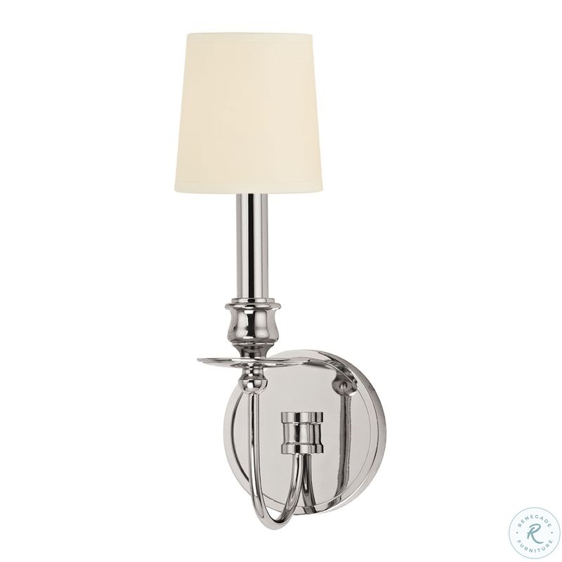 Cohasset Polished Nickel 1 Light Wall Sconce