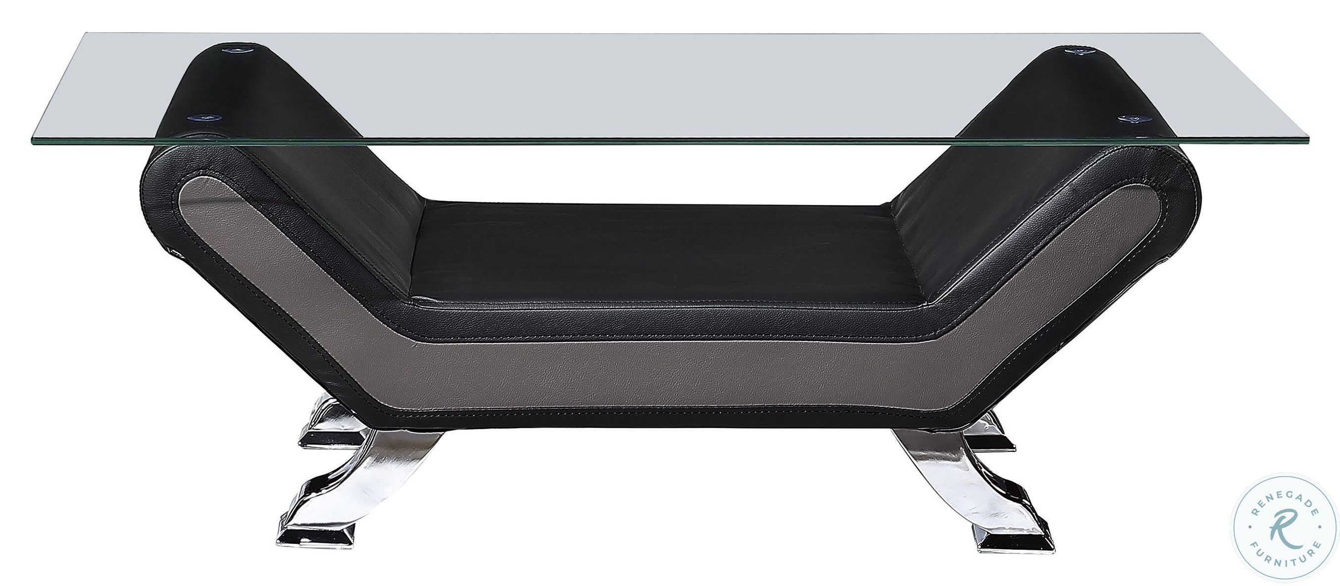 Veloce Black And Gray Cocktail Table