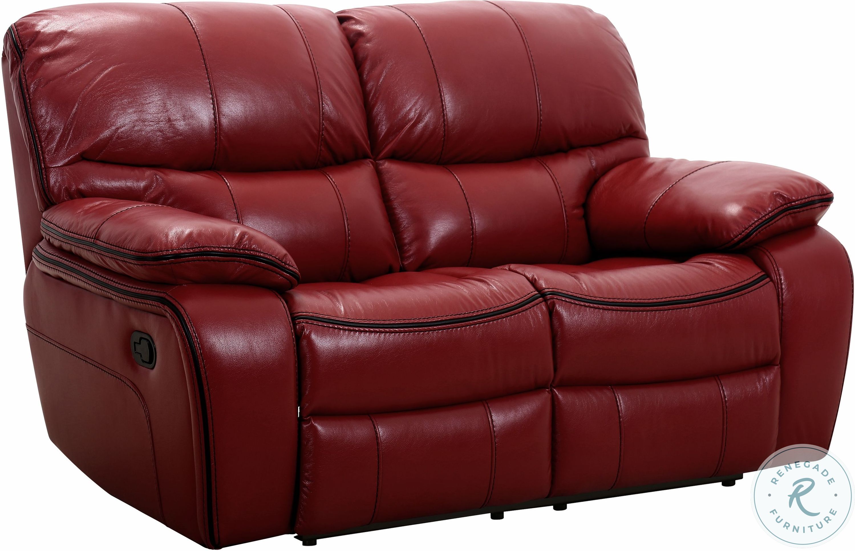Pecos Red Double Reclining Loveseat 8480RED2