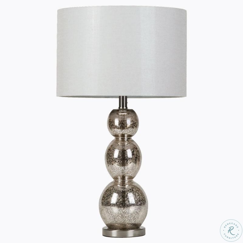 901185 Antique Silver Table Lamp