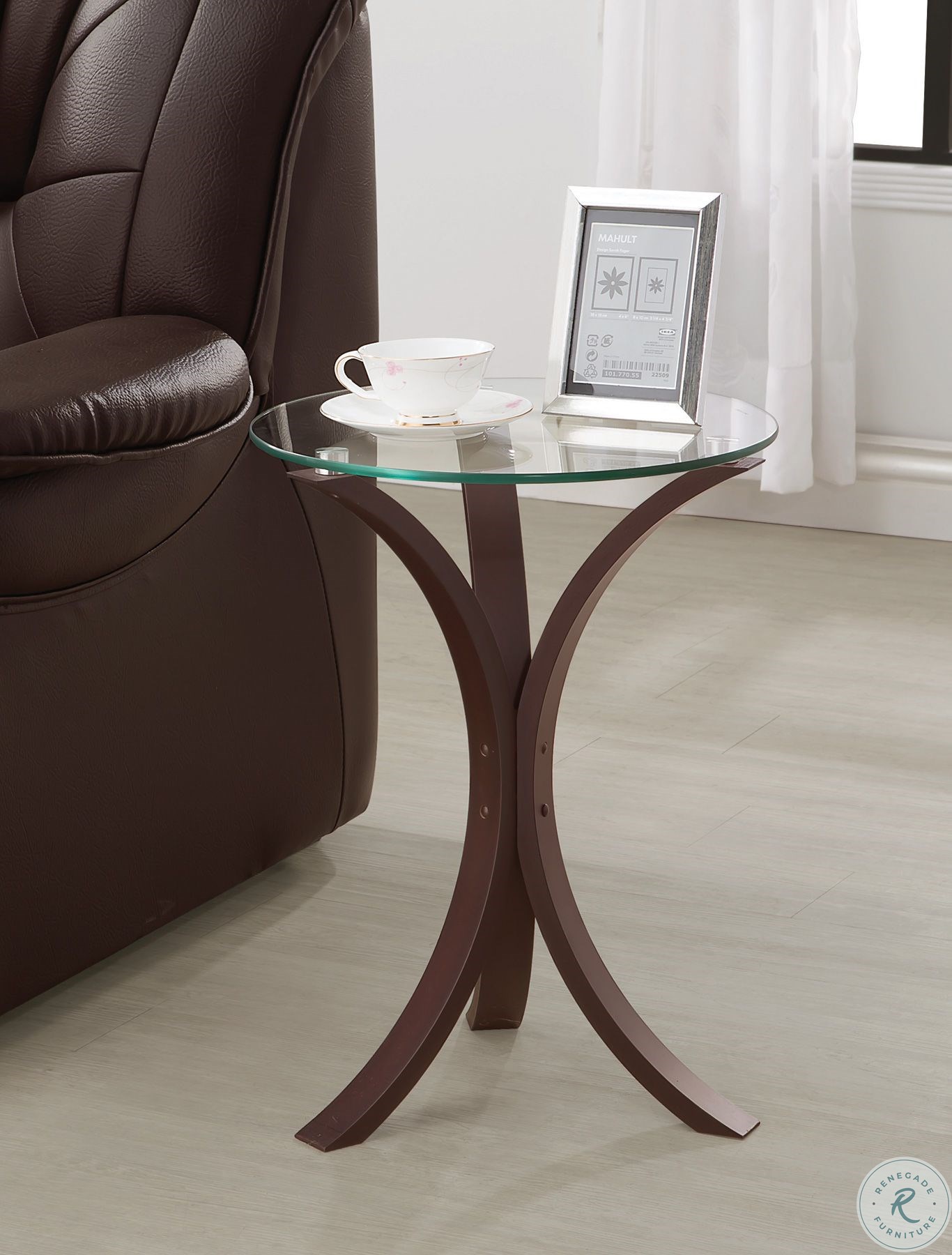 902867 Cappuccino Accent Table