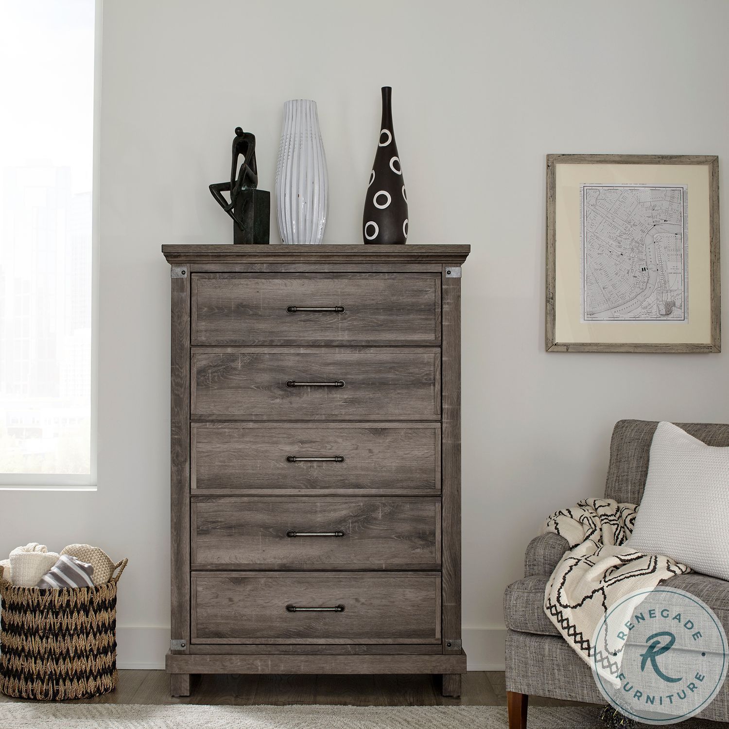 Lakeside Haven Brownstone Panel Bedroom Set from Liberty Home Gallery