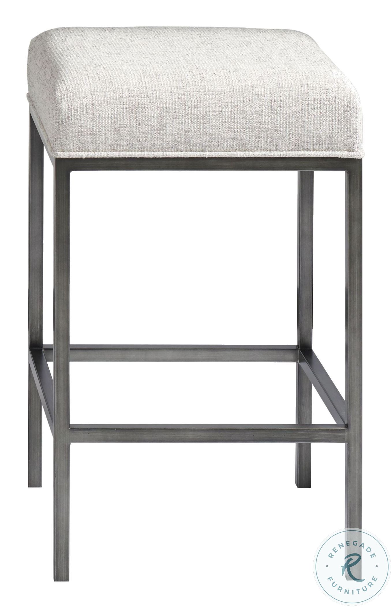 Curated Meringue Coconut Metal Essence Console Table With Stools