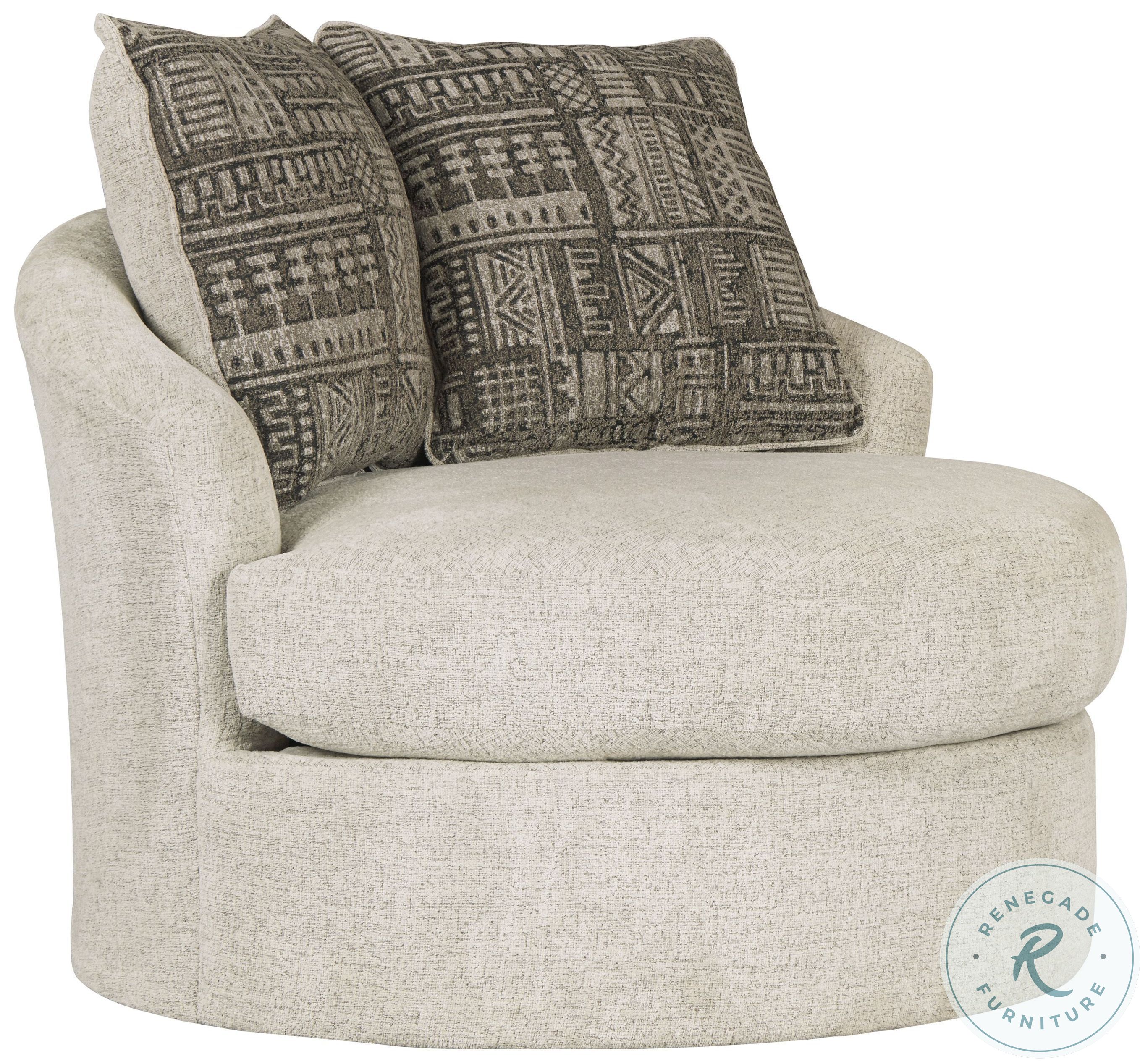 Soletren Stone Swivel Accent Chair 9510444