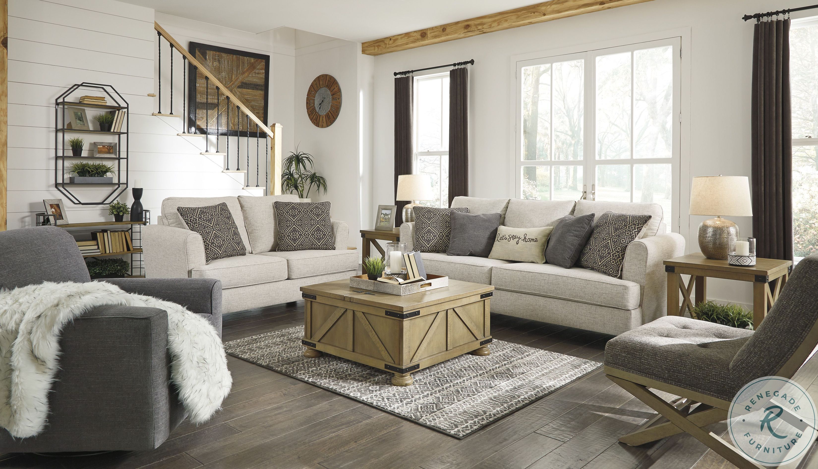 Alcona Charcoal Swivel Glider 9831042