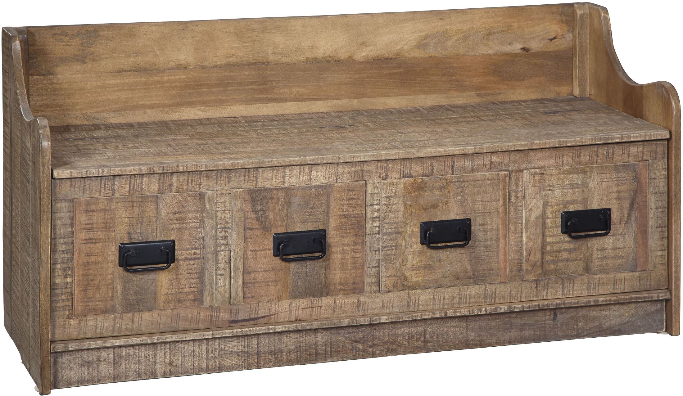 Garrettville Brown Storage Bench A4000093