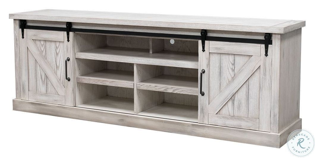 Avondale Farmhouse White 85" TV Console AE380W
