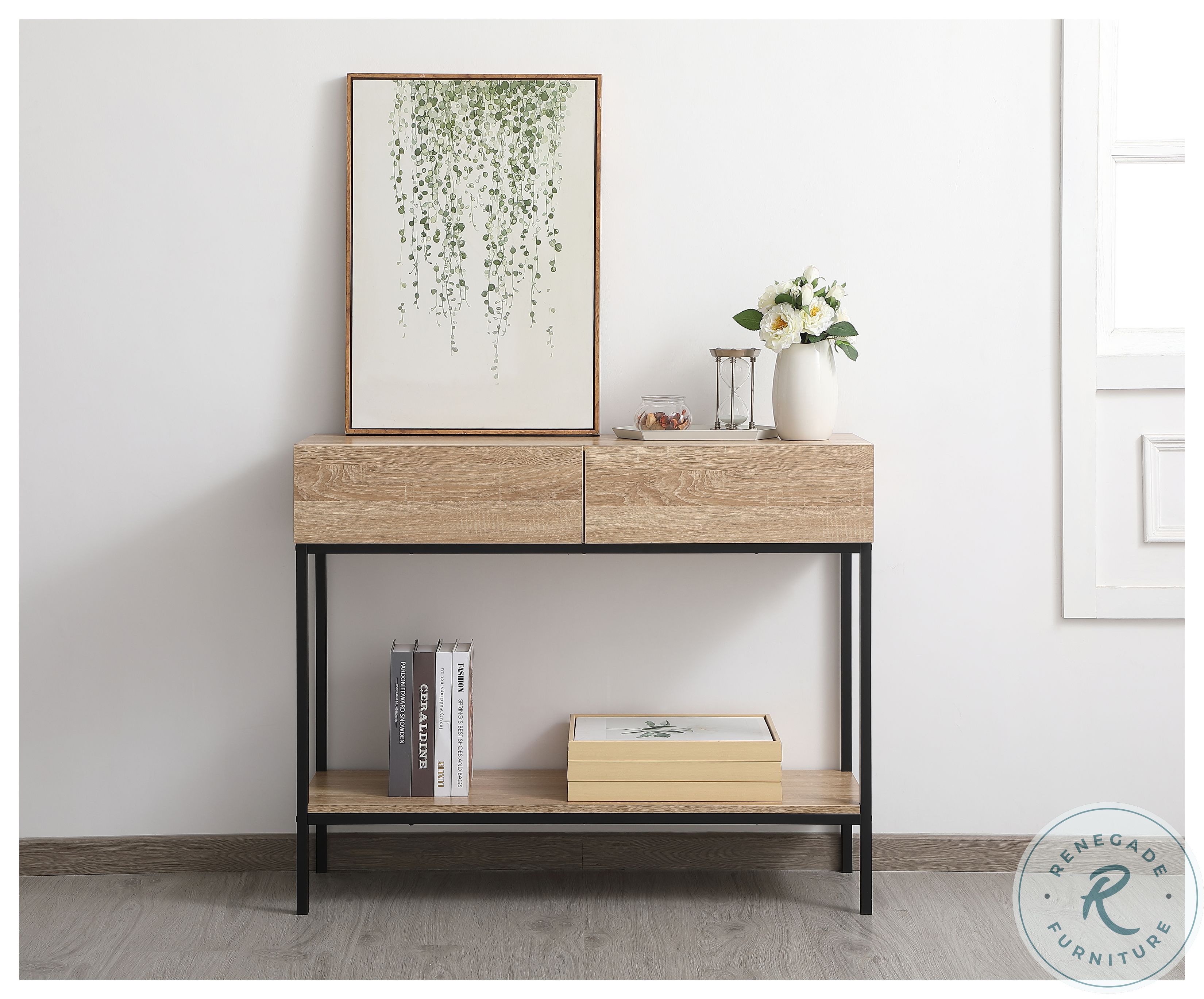 AF110642MW Emerson Mango Wood Rectangle Console Table