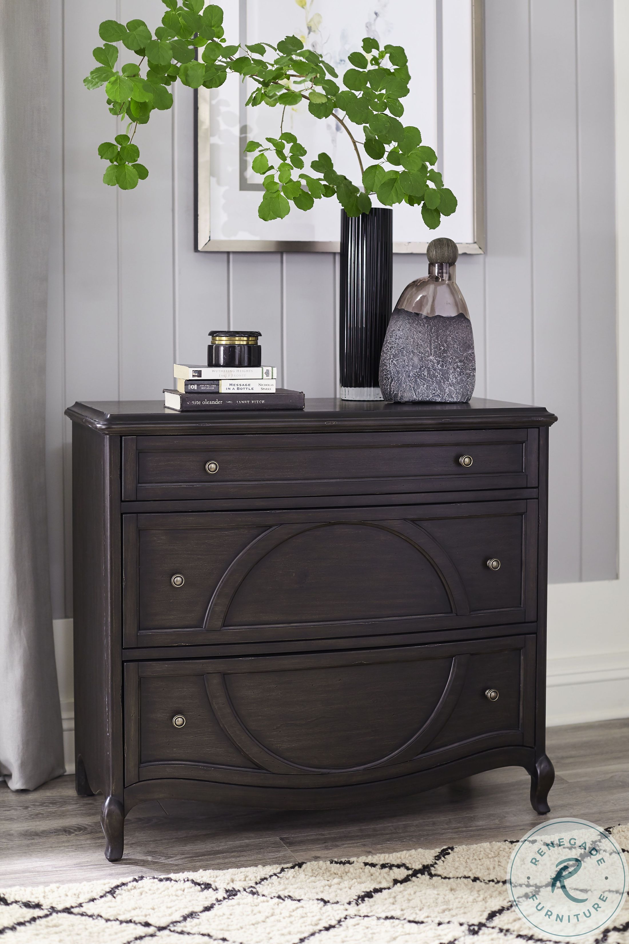 Hidden Treasures Light Stain Albion Drawer Chest From Hammary Home