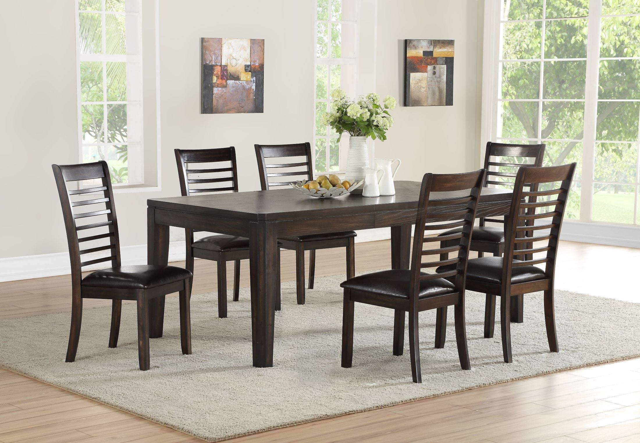 Ally Antique Charcoal Extendable Rectangular Dining Table