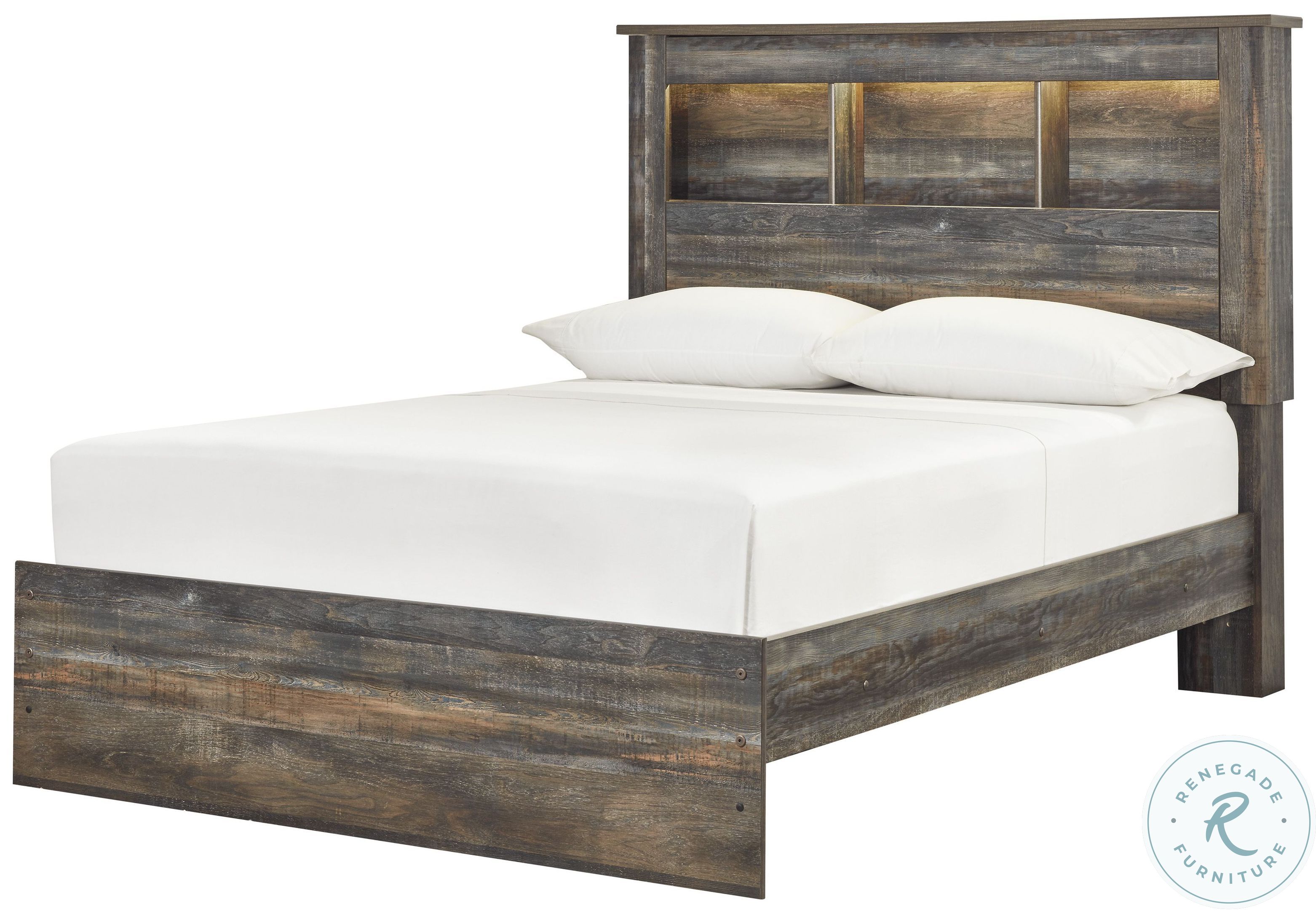 Drystan Multi Full Bookcase Panel Bed B21185