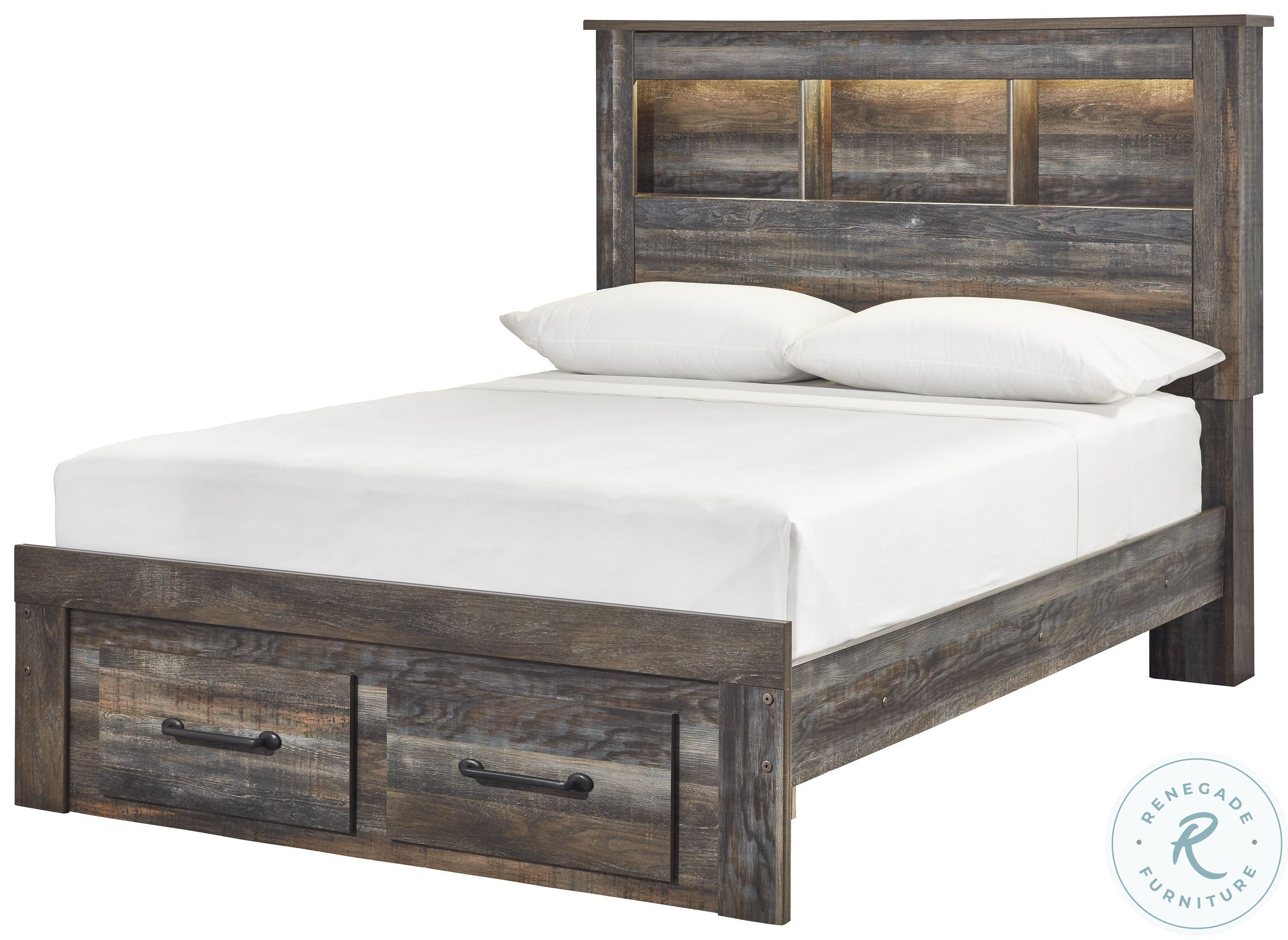 Drystan Multi Full Bookcase Storage Bed B211