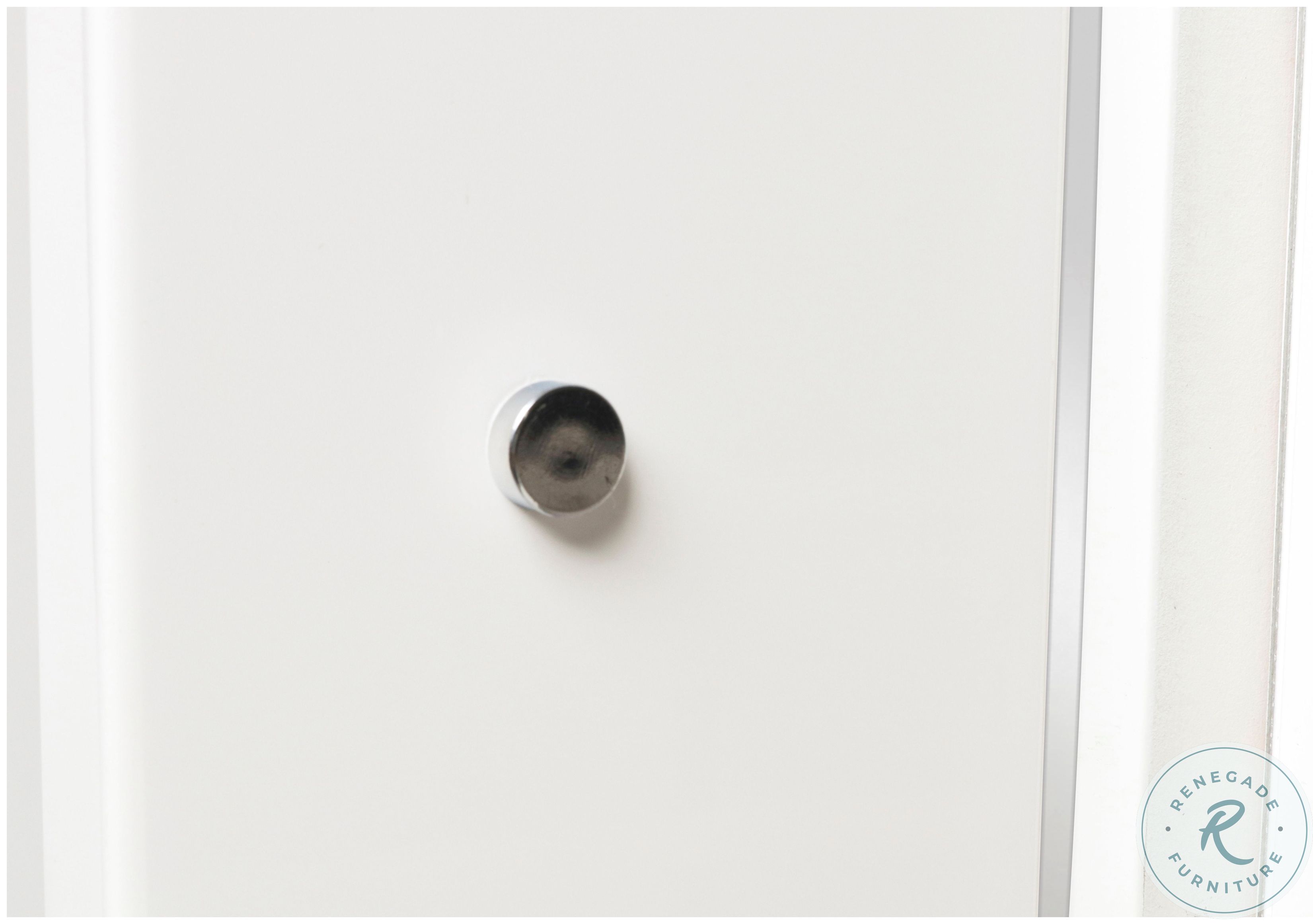 Sapphire High Gloss White Laminate King Platform Bed