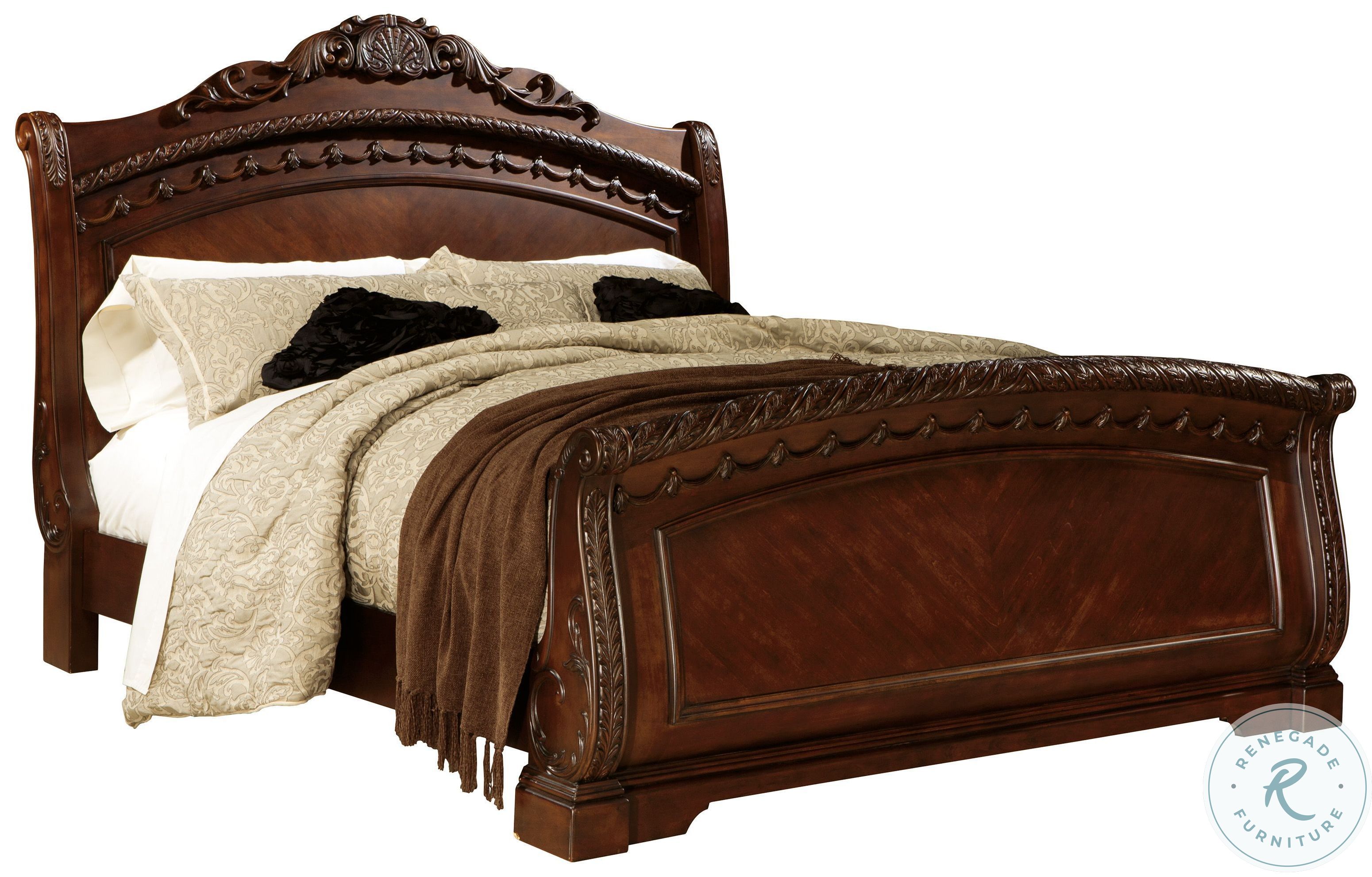 North Shore King Sleigh Bed B553787679