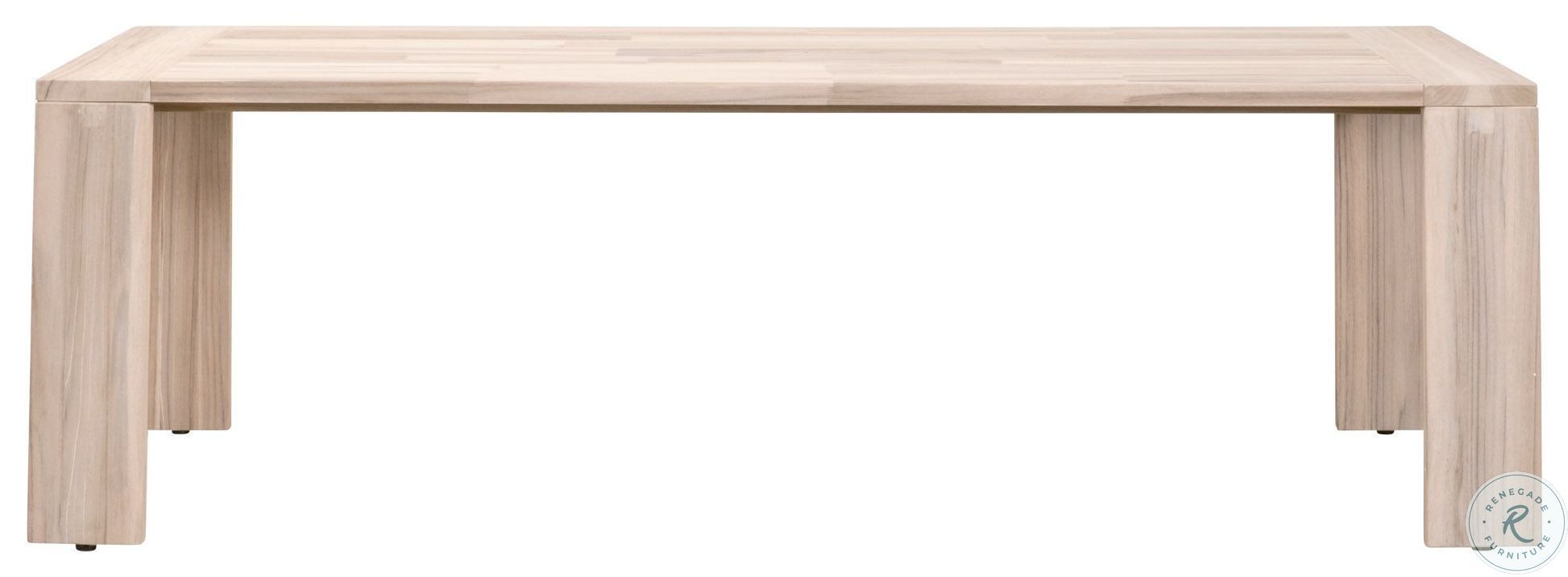 Big Sur Gray Teak Outdoor 94" Dining Table From Essentials for Living