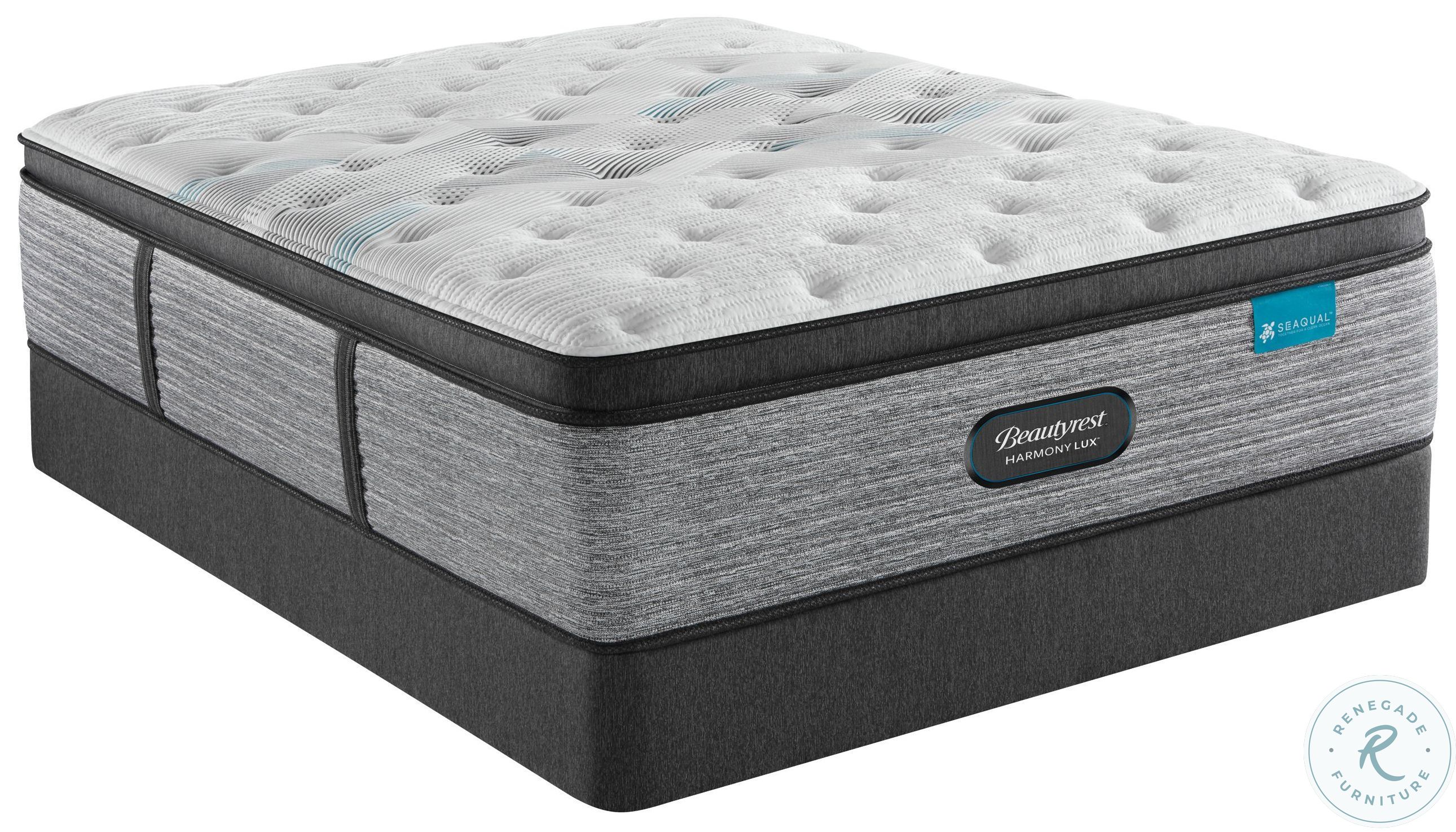Harmony Lux Carbon Series Plush Pillow Top King Mattress with Black