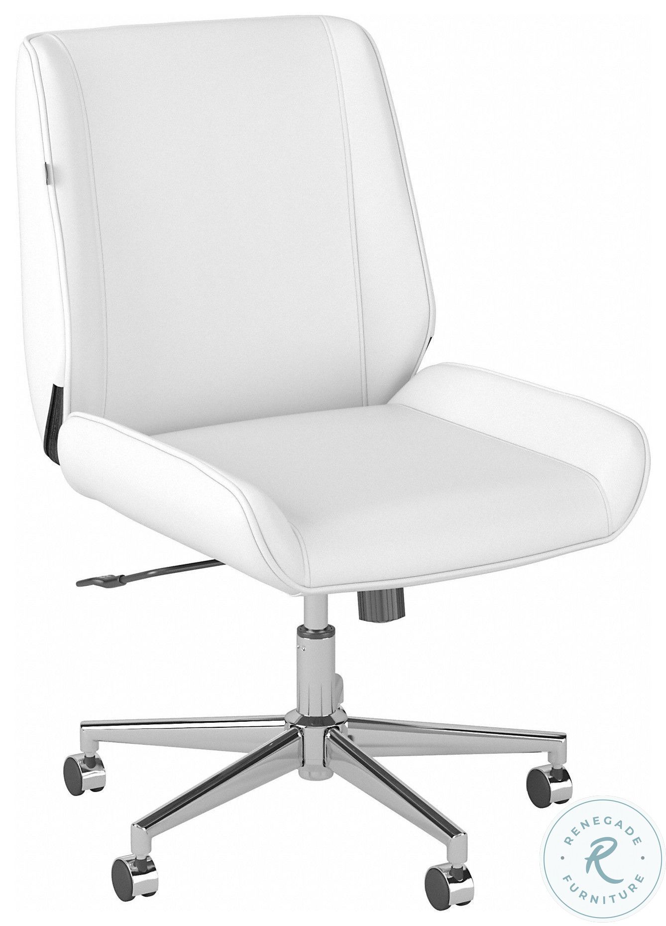 Bay Street White Wingback Adjustable Office Chair CH3701WHL03