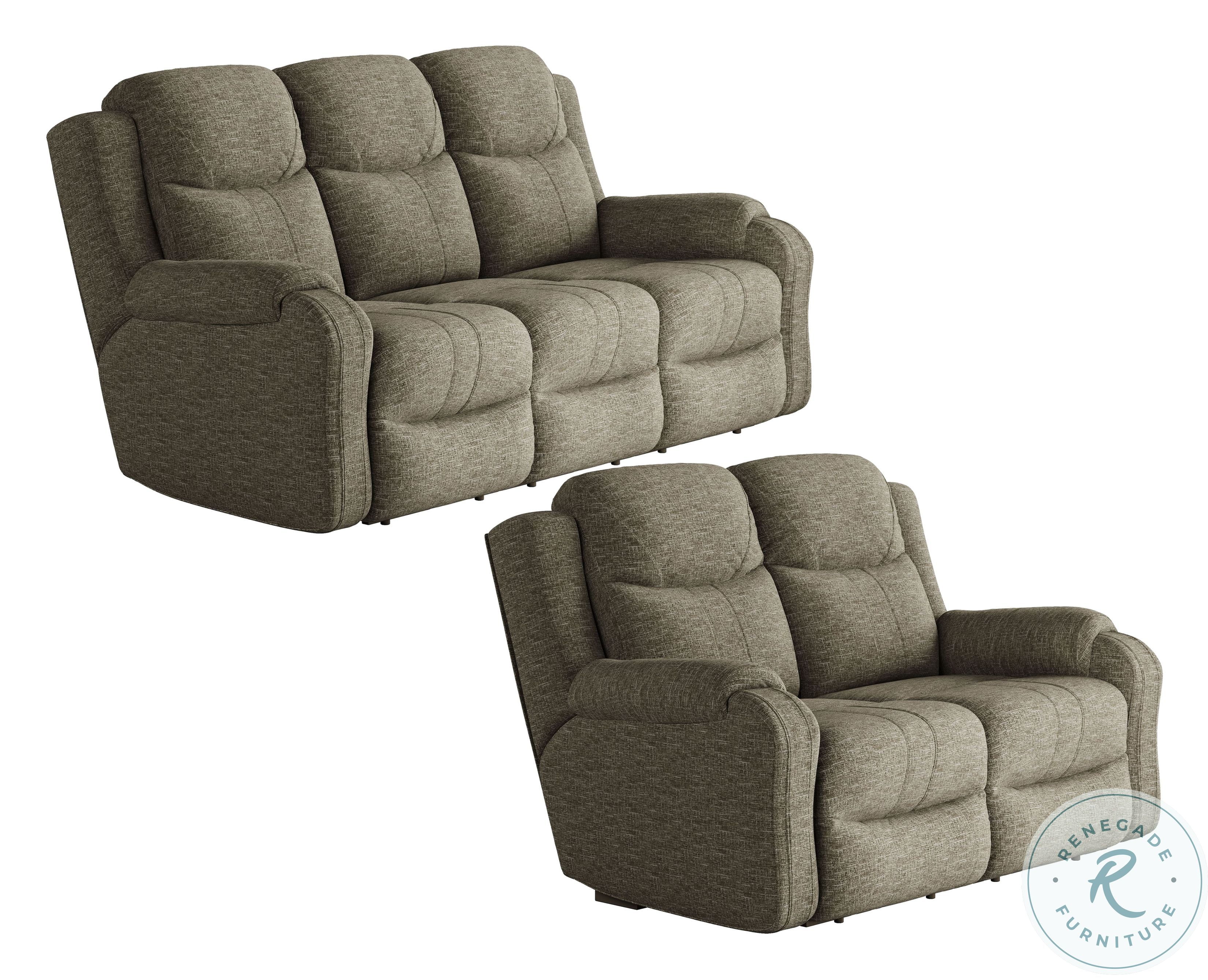 Marvel Mink Reclining Living Room Set with Power Headrest from Southern