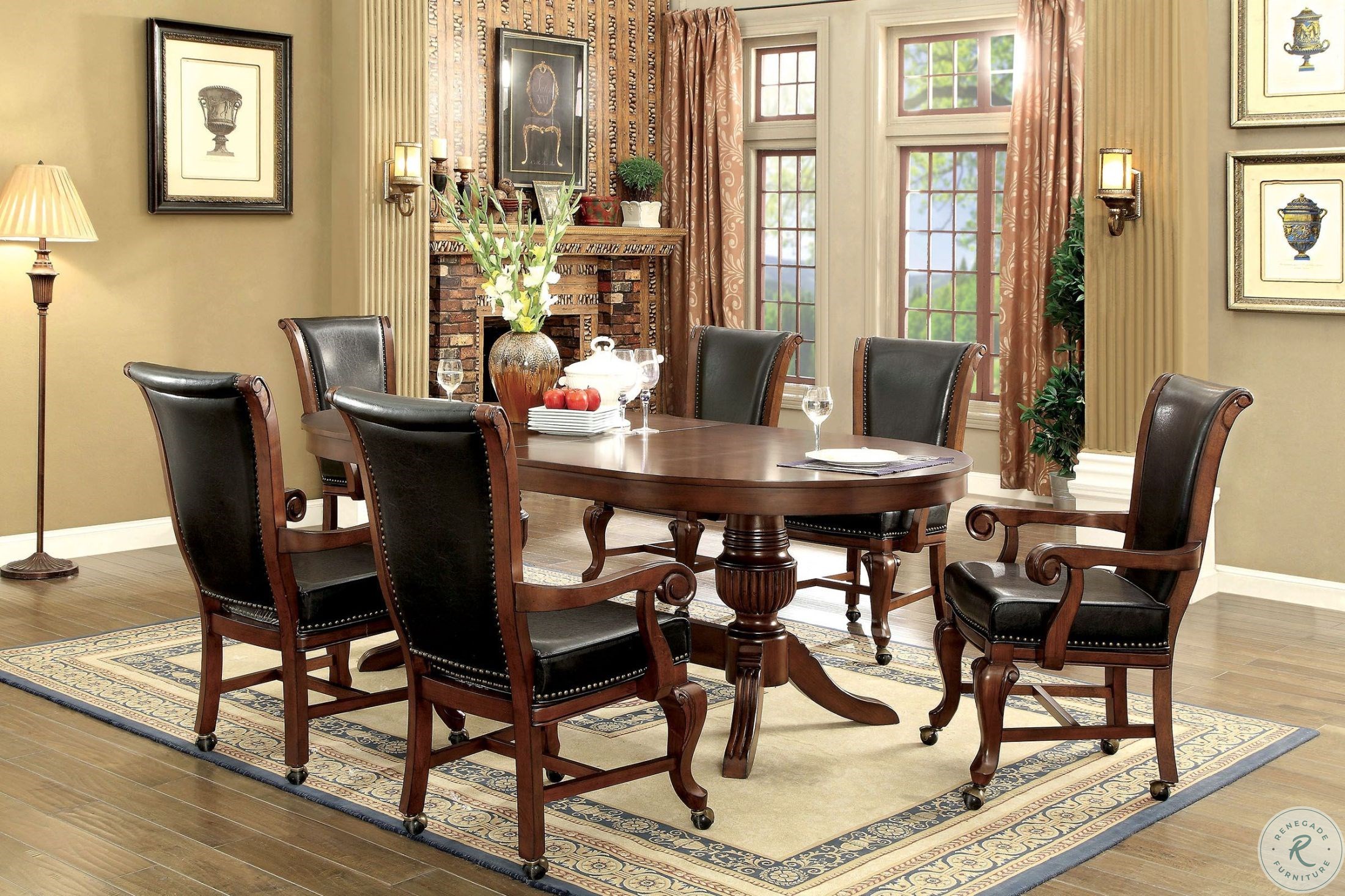 Melina Brown Cherry Game Table CMGM367CHTTABLE