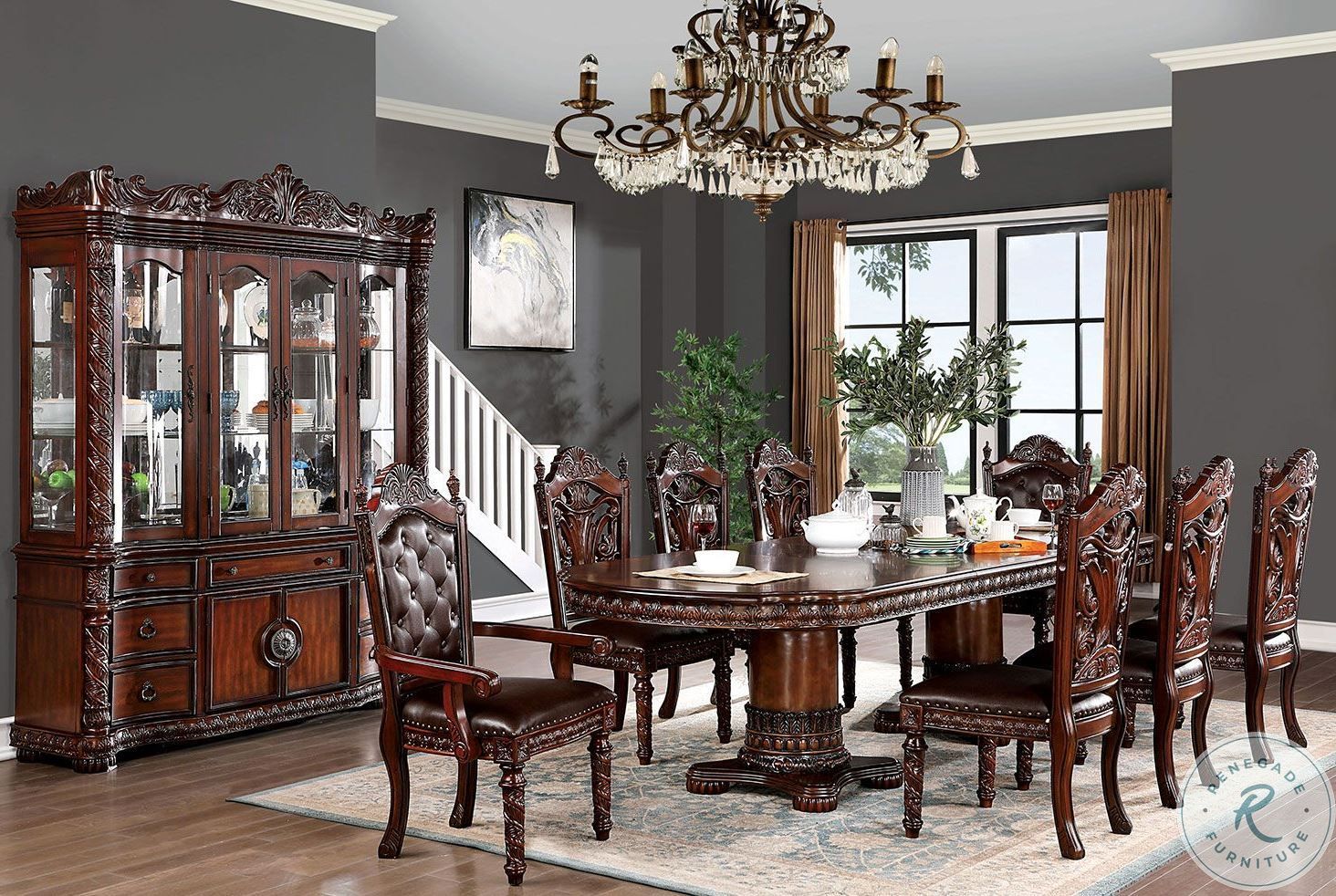 Canyonville Brown Cherry Extendable Dining Table From Furniture of
