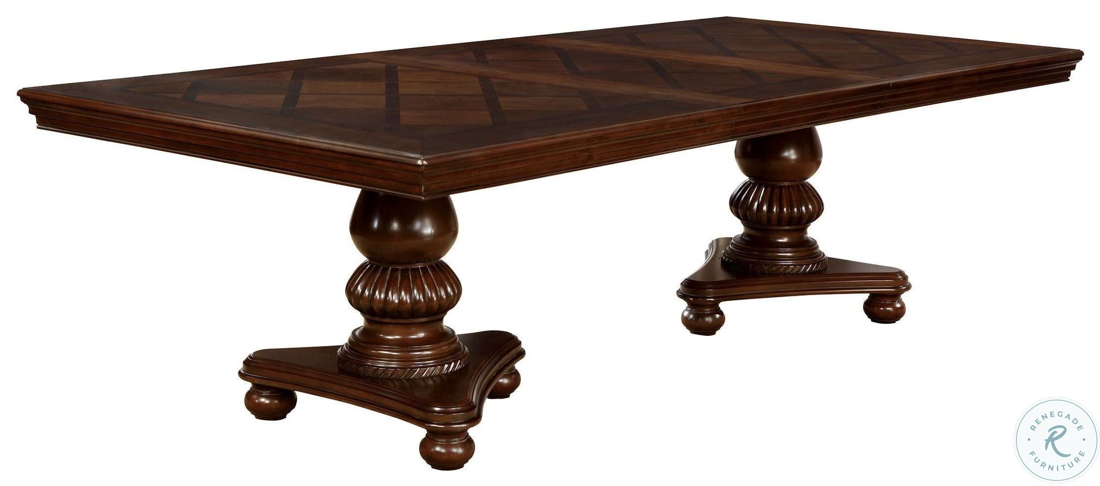 Alpena Brown Cherry Extendable Rectangular Dining Table