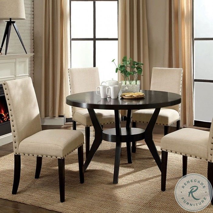 Downtown Espresso Round Dining Table CM3424T