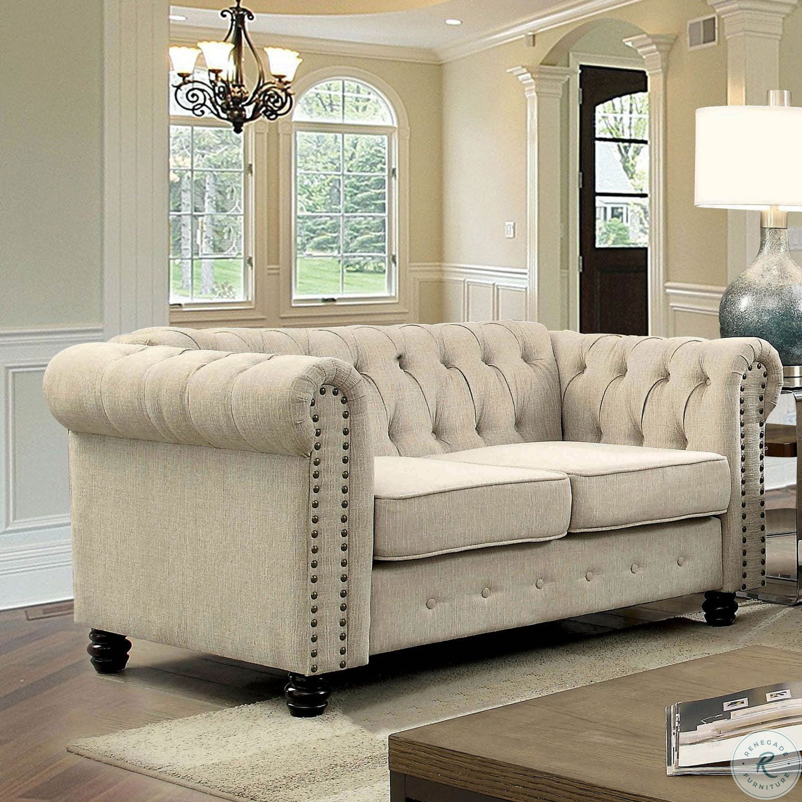 Winifred Ivory Loveseat CM6342IVLVPK