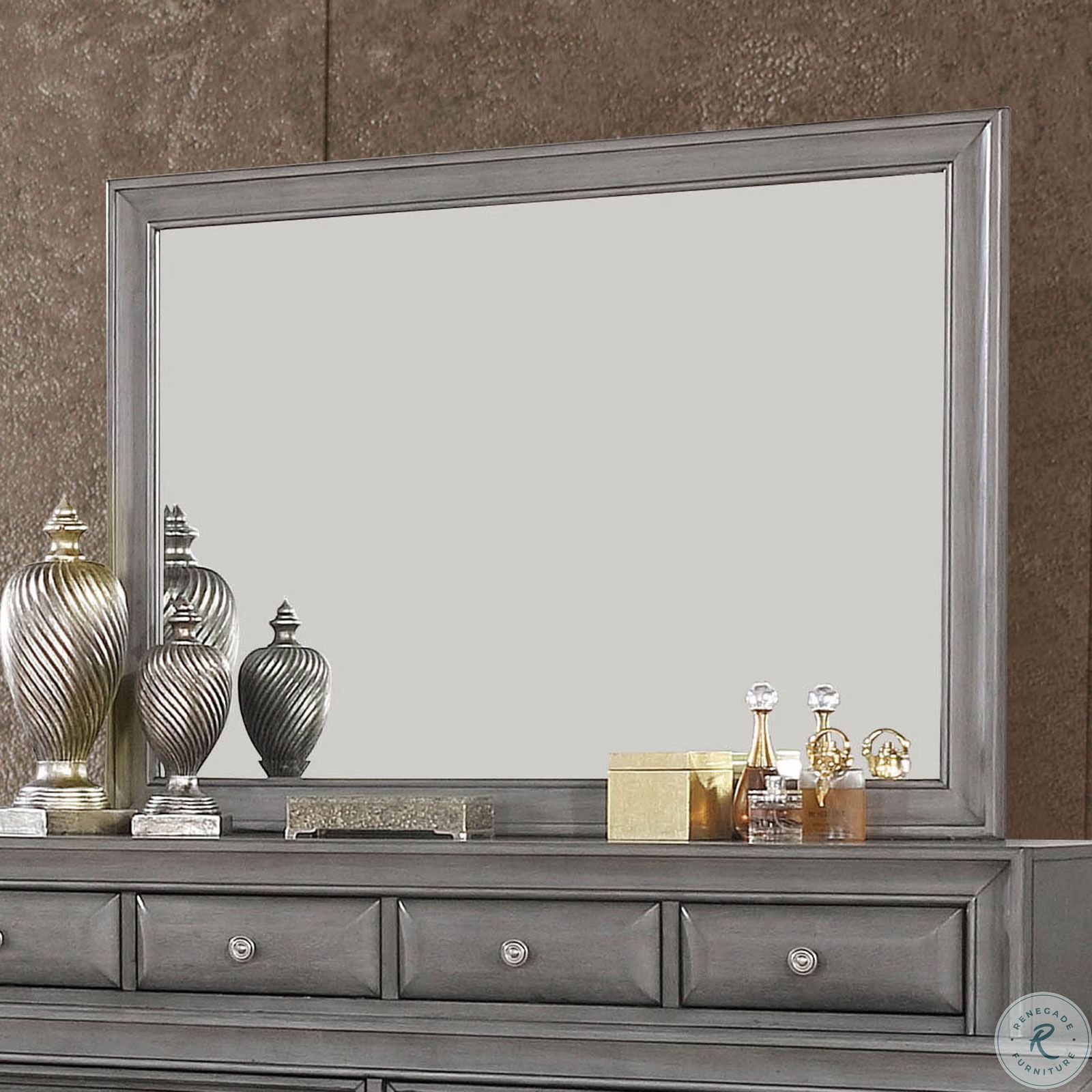 Brandt Gray Storage Sleigh Bedroom Set