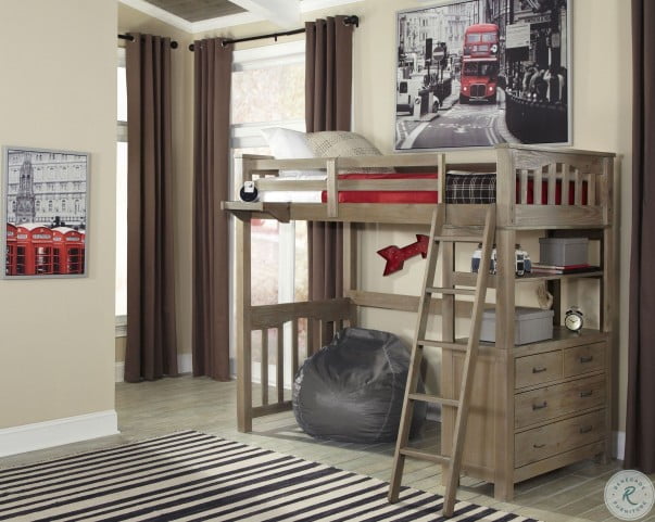 Caitbrook twin top loft bed