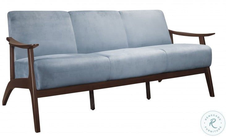 Carlson Blue Gray Sofa