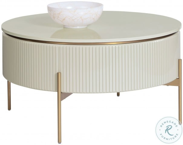 White and gold lift hot sale top coffee table