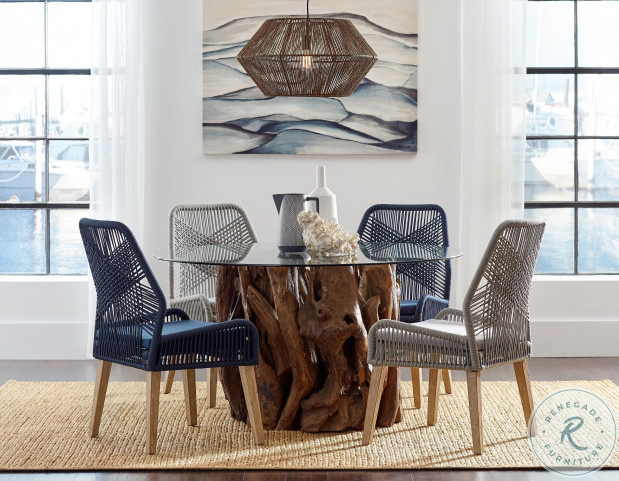 110033 Gray Rope Dining Chair Set Of 2 HomeGalleryStores