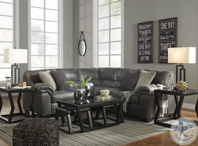 Bladen Slate Small LAF Sectional from Ashley Furniture Home