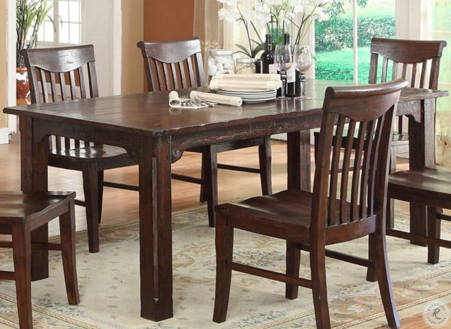 Dark oak dining set sale
