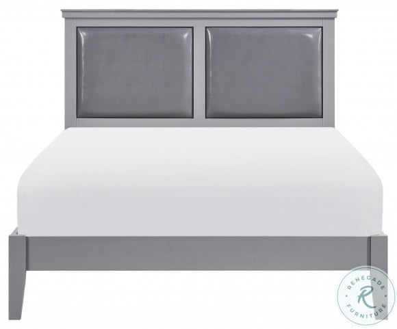 Seabright Gray Queen Panel Bed