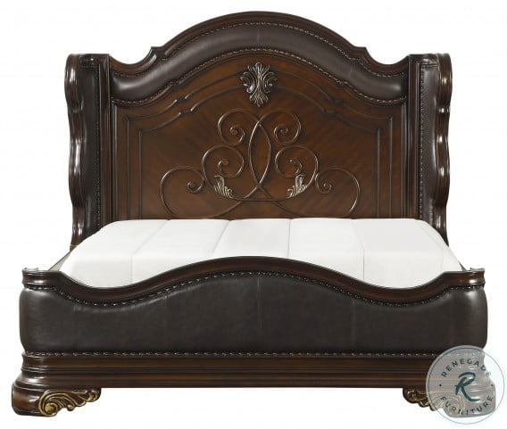 Royal Highlands Rich Cherry Queen Panel Bed