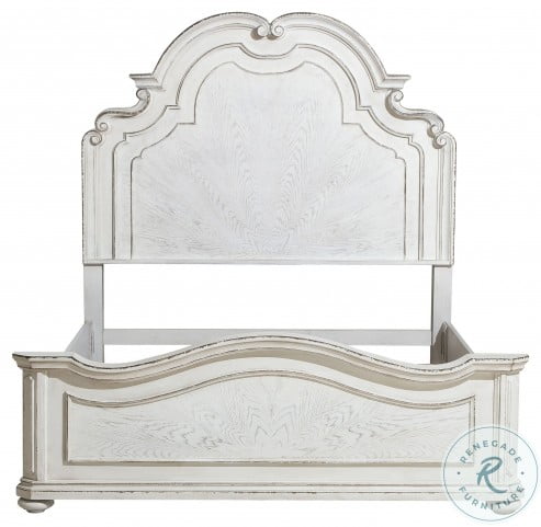 Willowick Lightly Distressed Queen Panel Bed