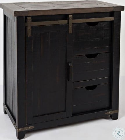 Black barn door hot sale cabinet