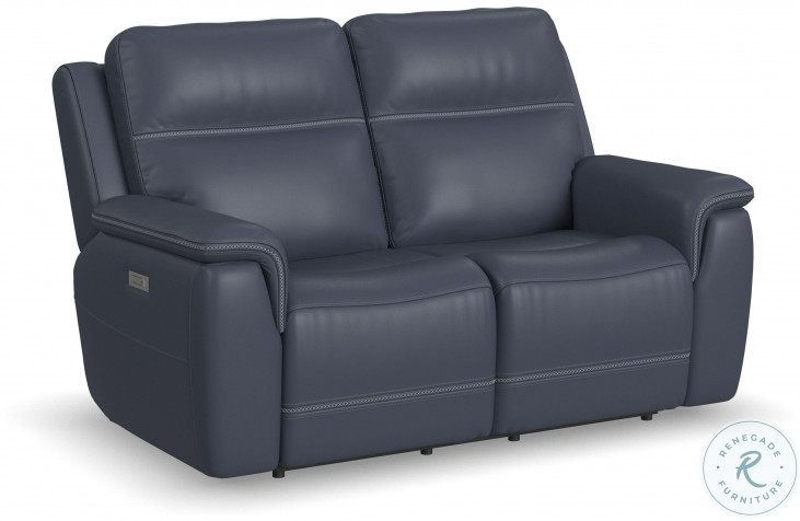 Indigo bay leather power reclining loveseat store