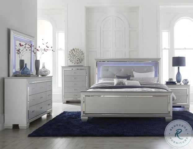 Allura Silver Panel Bedroom Set HomeGalleryStores 1916 1